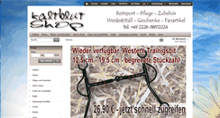 Desktop Screenshot of kaltblutshop.biz
